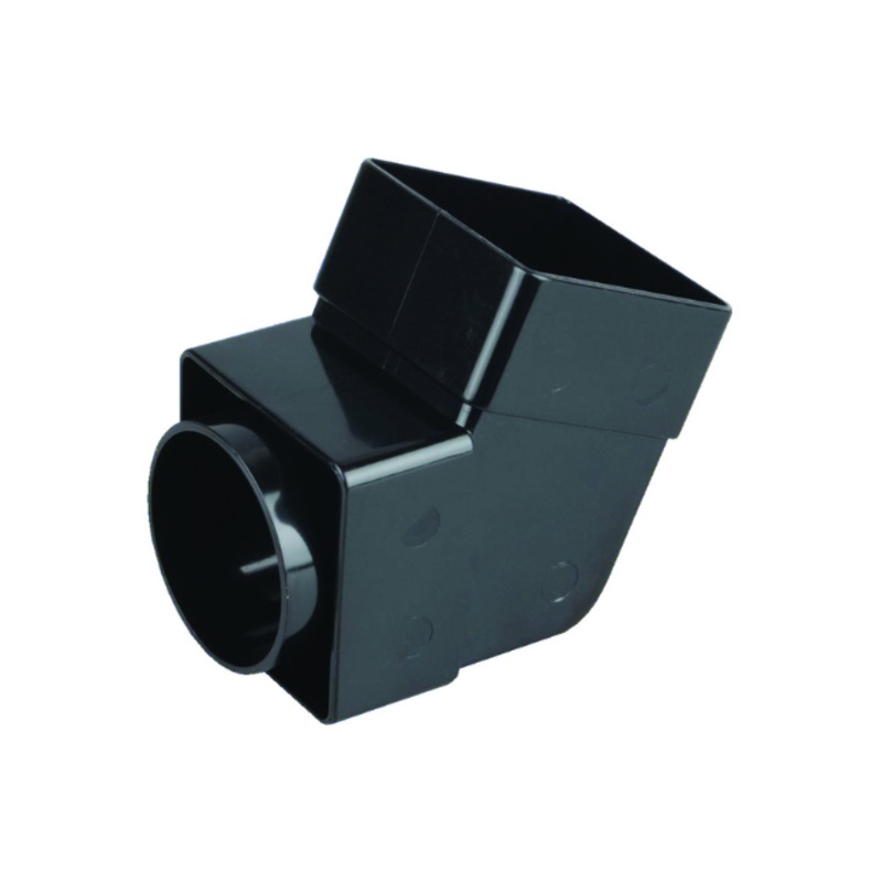 61mm x 87.5 Osma SquareLine Pipe Bend – Wavin (Black)  4T862B