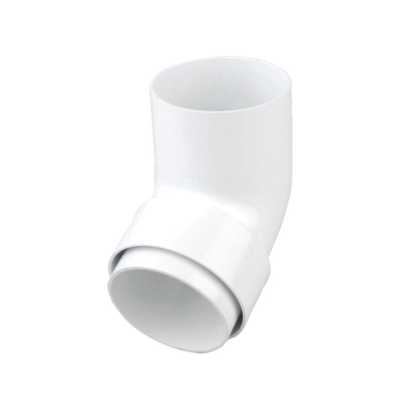 68mm Osma RoundLine Offset Bend Spigot – Wavin (White)  0T026W