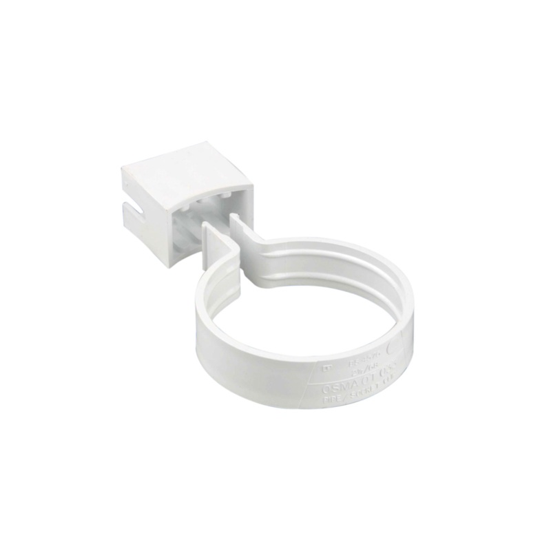 68mm Osma Roundline Pipe/Socket Bracket – Wavin (White) – 0T033W