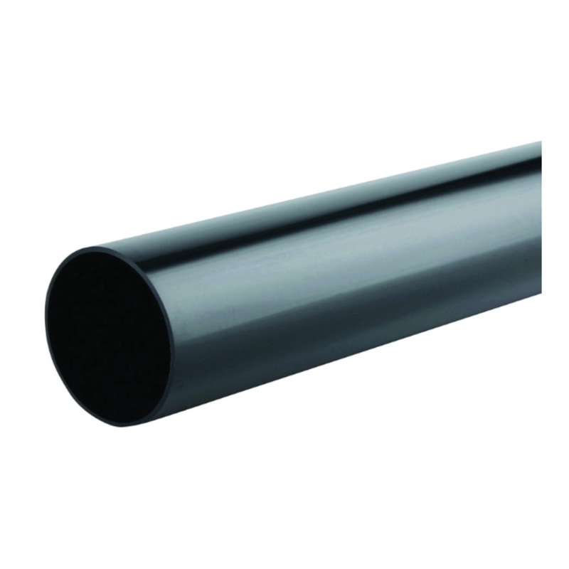 68mm x 2.75M Osma RoundLine Plain End Downpipe – Wavin (Black)  0T086B