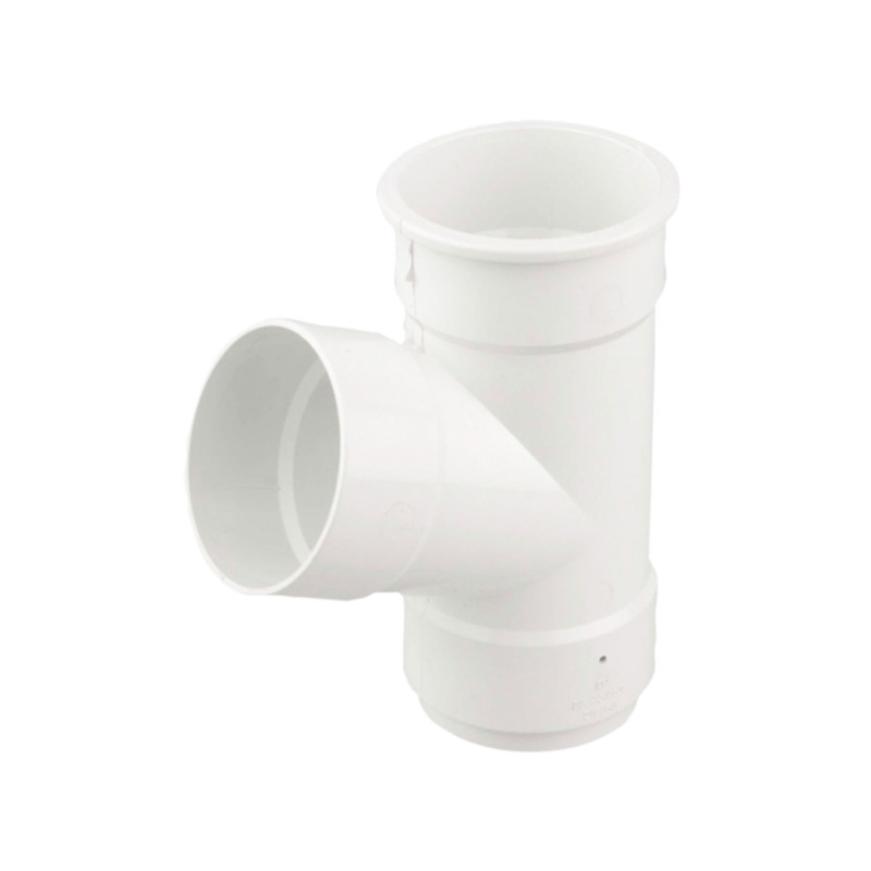 68mm x 67.5 Osma RoundLine Pipe Branch – Wavin (White)  0T035W