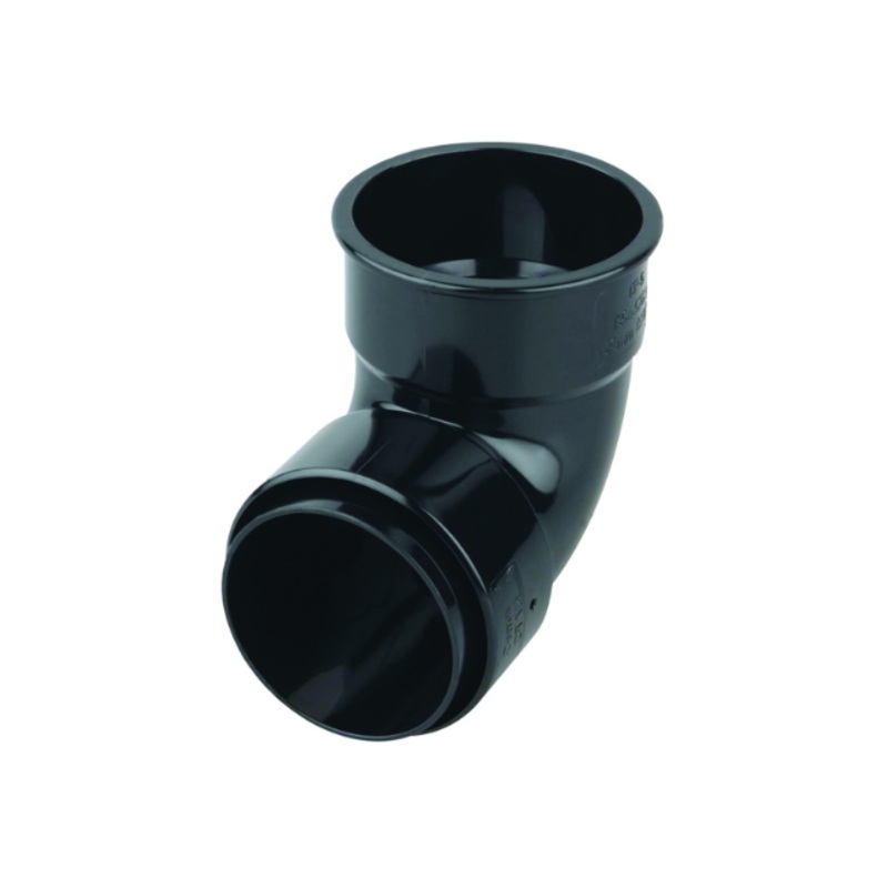 68mm x 87.5 Osma RoundLine Pipe Bend – Wavin (Black)  0T161B