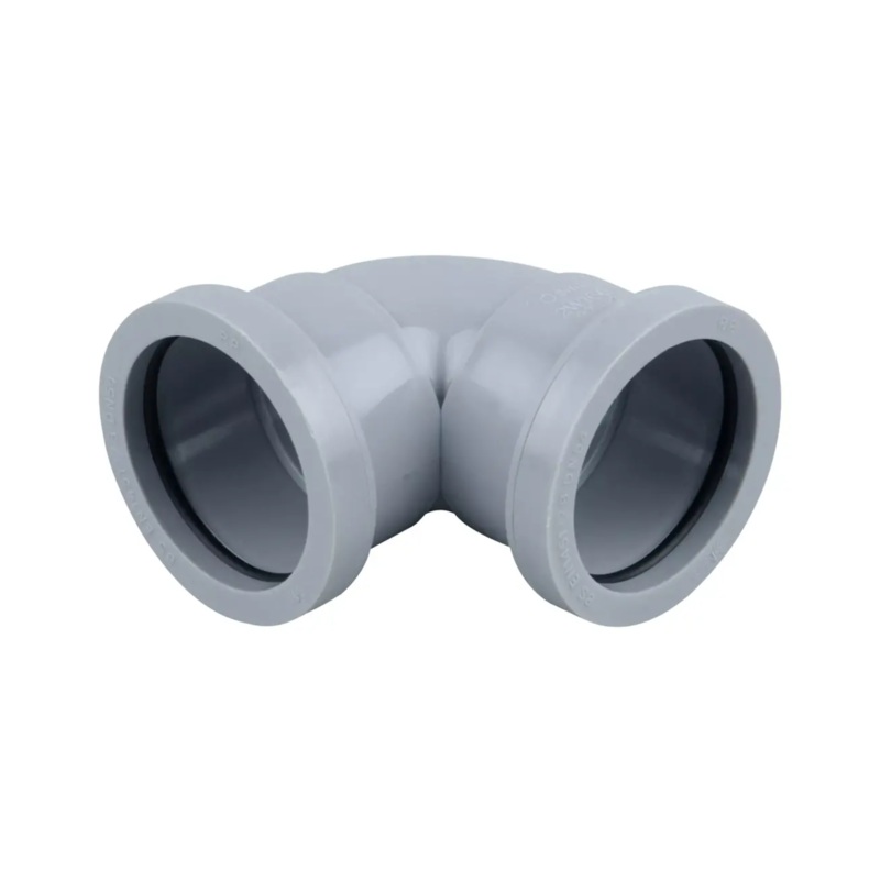 90 32mm Osma PushFit Knuckle Bend – Wavin (Grey)  4W160G