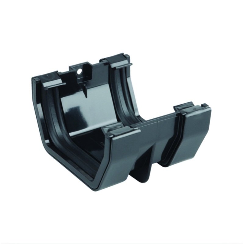 100mm Osma SquareLine Gutter Jointing Bracket – Wavin (Black)  4T805B