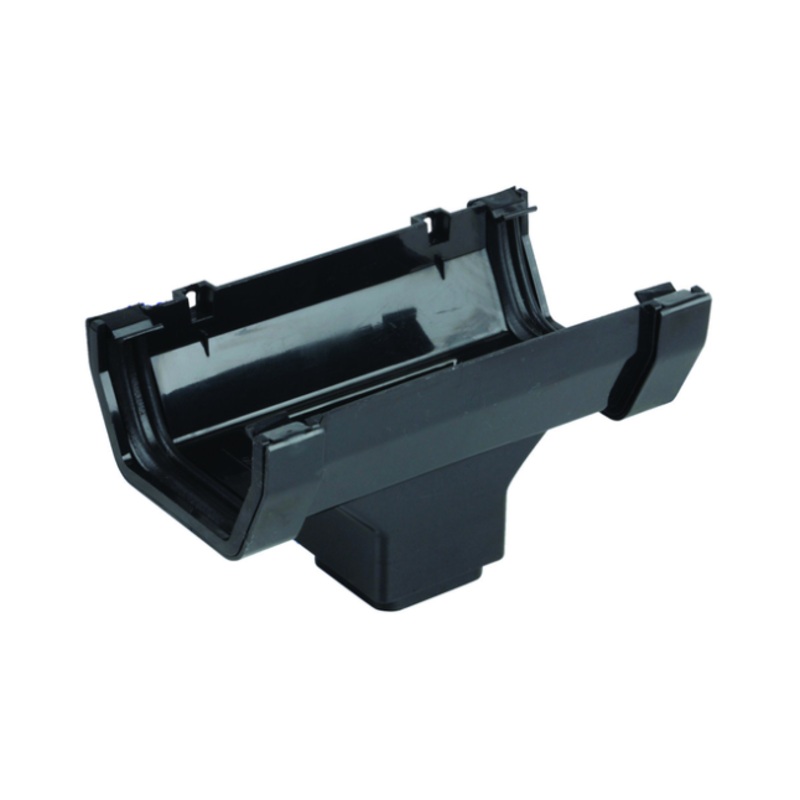 100mm Osma SquareLine Running Outlet – Wavin (Black)  4T806B