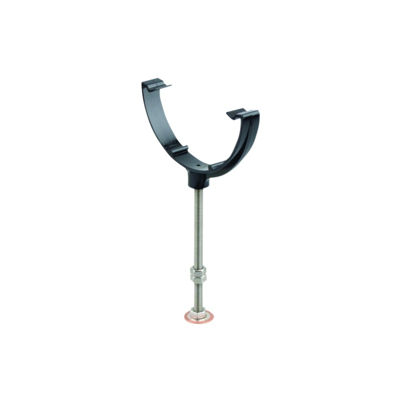 112mm Osma Roundline Gutter Rise and Fall Bracket Bow and Pin – Wavin (Black) – 0T914B