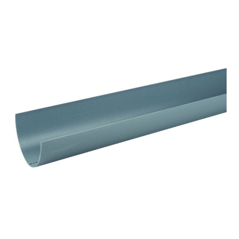 112mm x 2M Osma RoundLine Half-Round Gutter – Wavin (Grey)  0T072G