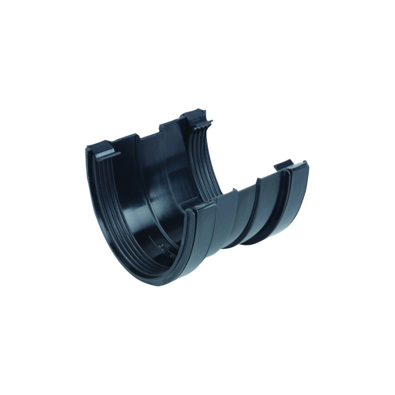 113mm Osma Deepline Gutter Union – Wavin (Black) – 9T909B