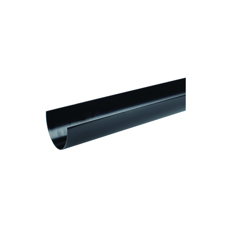 113mm x 4M Osma Deepline Gutter – Wavin (Black) – 9T974B