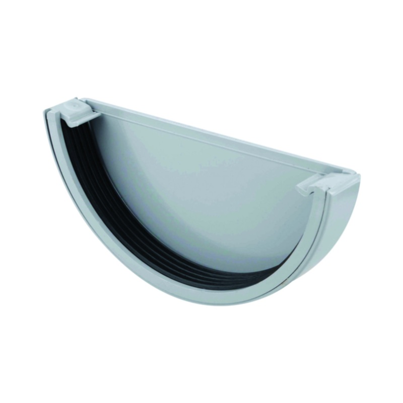 150mm Osma RoofLine Gutter Stop End External – Wavin (Grey)  6T611E