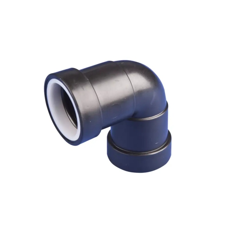 32mm Osma PushFit Knuckle Bend 90 – Wavin (Black) – 4W160B