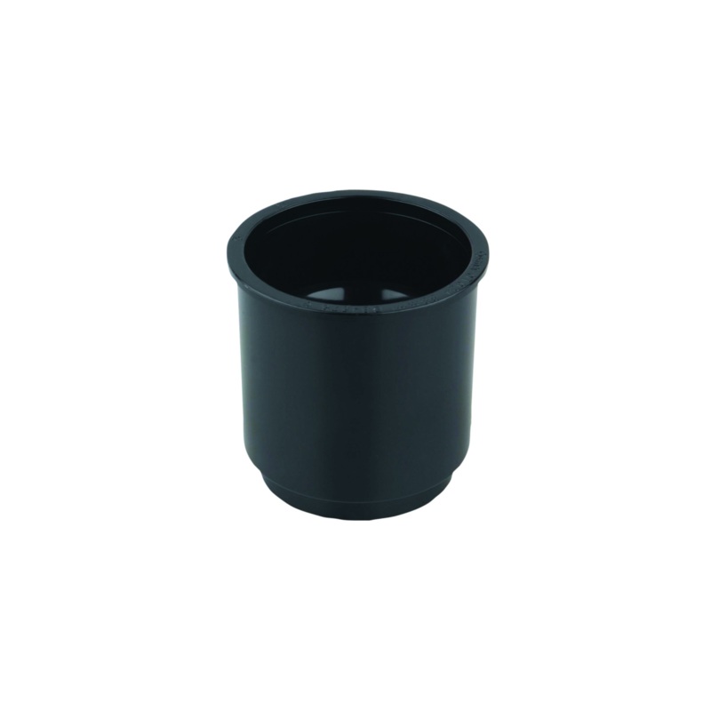 68mm Osma Roundline Down Pipe Connector – Wavin (Black) – 0T024B