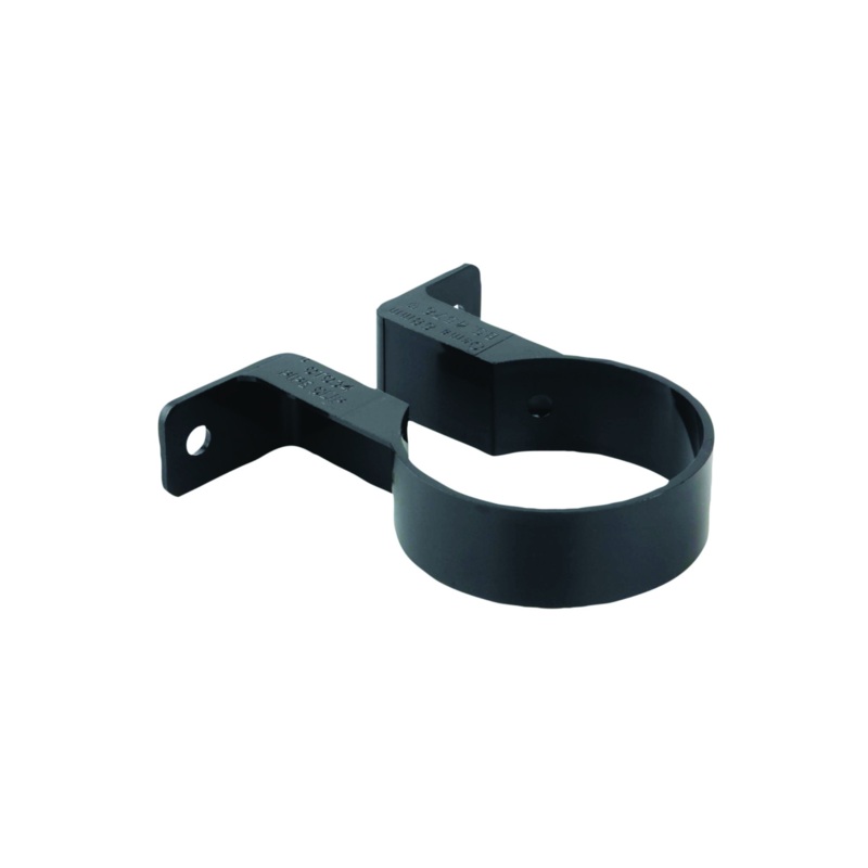 68mm Osma Roundline Pipe Bracket – Wavin (Black) – 0T034B