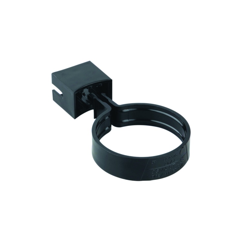 68mm Osma Roundline Pipe/Socket Bracket – Wavin (Black) – 0T033B