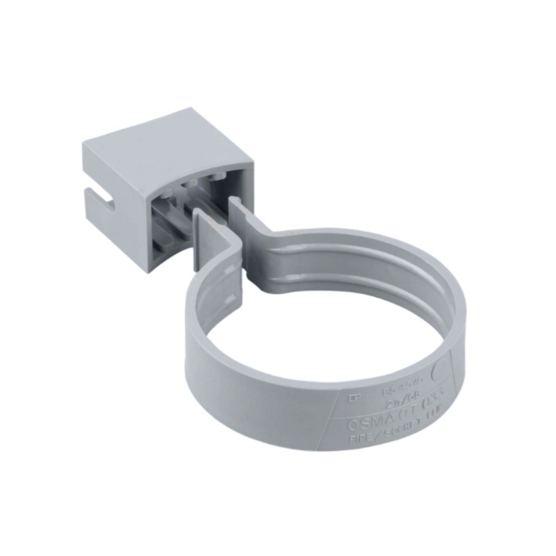 68mm Osma RoundLine Pipe/Socket Bracket – Wavin (Grey)  0T033G