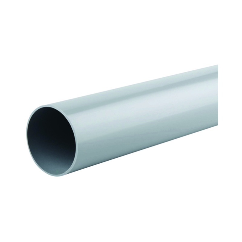 68mm x 5.5M Osma RoundLine Plain End Downpipe – Wavin (Grey)  0T088G