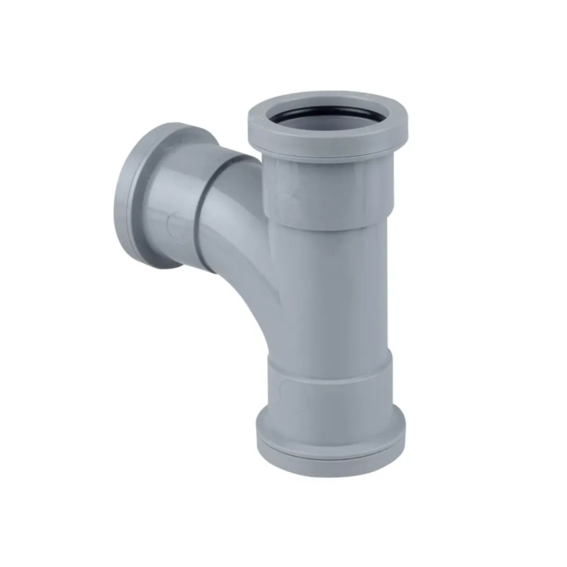 87.5 40mm Osma PushFit Tee – Wavin (Grey) – 5W190G