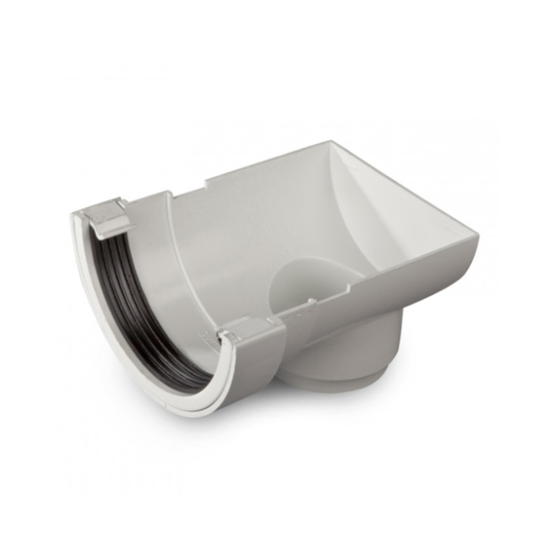 112mm Osma RoundLine Stopend Outlet – Wavin (White)  0T007W
