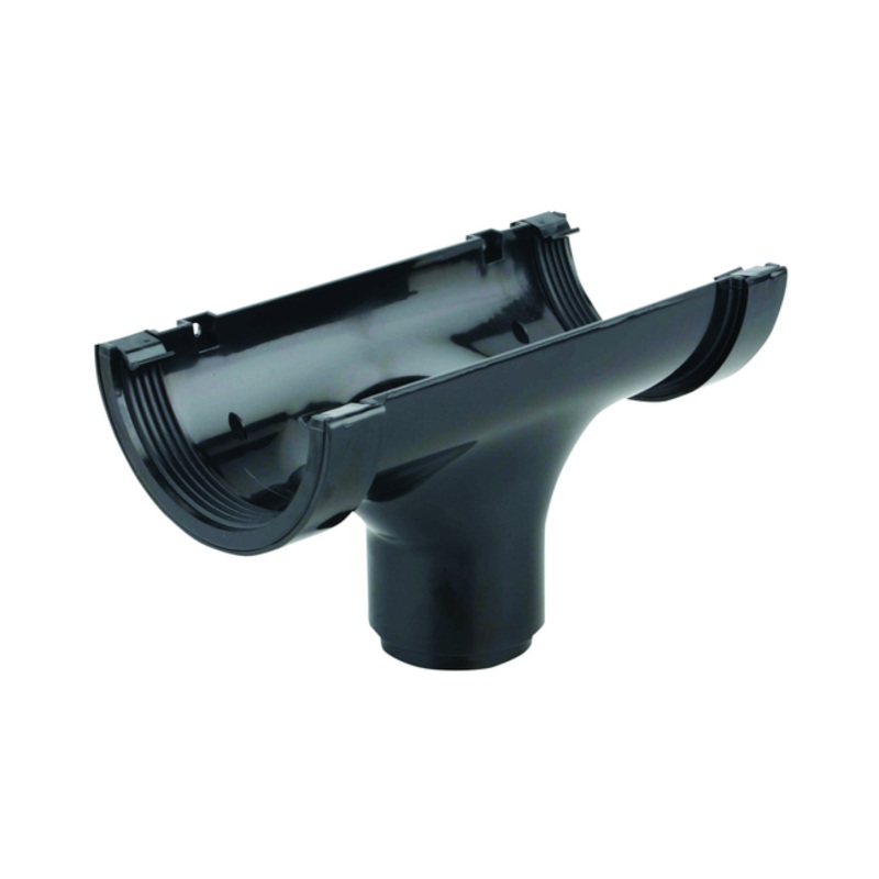 112mm Osma RoundLine Straight Running Outlet – Wavin (Black)  0T624B