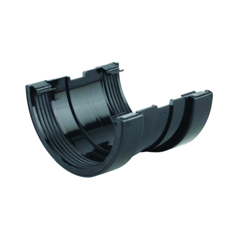 125mm Osma SuperLine Gutter Union – Wavin (Black)  5T509B