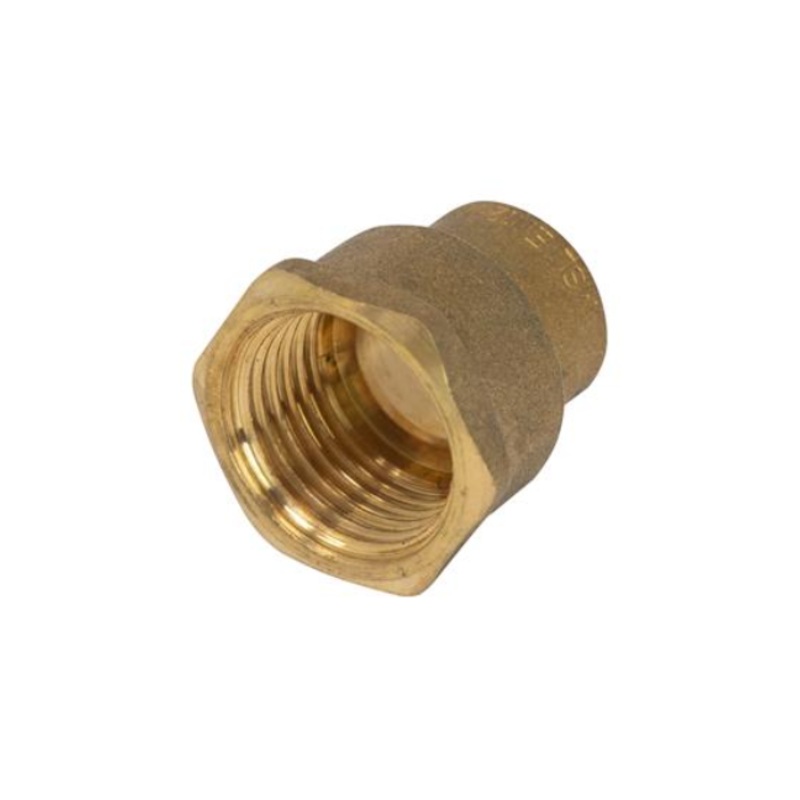 15mm x  BSP Female Endfeed Straight Connector (Brass)  EFSAF-15B