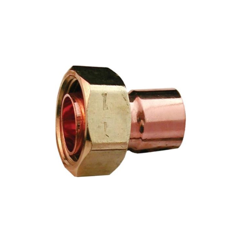 22mm Endfeed Fitting Straight Coupling Without Stop (Copper)  EFSCU-22F