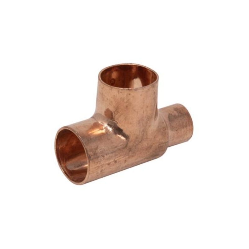 22mm x 15mm x 22B Endfeed Reducing Tee (Copper) – EFRT-221522