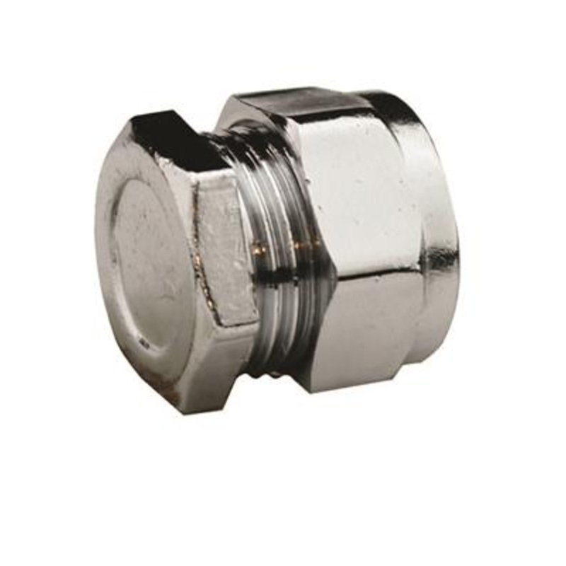 15mm Chrome Compression End Cap (Chrome)  CCEC-15