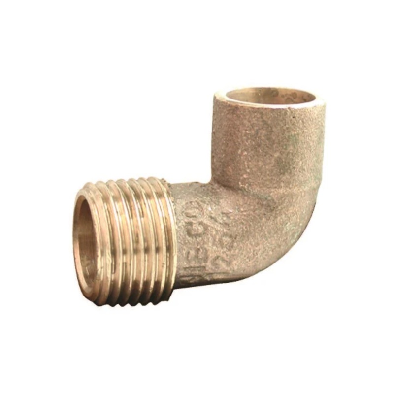 15mm x 1/2 Endfeed Male Iron Elbow (Copper)  EFEAM-15D