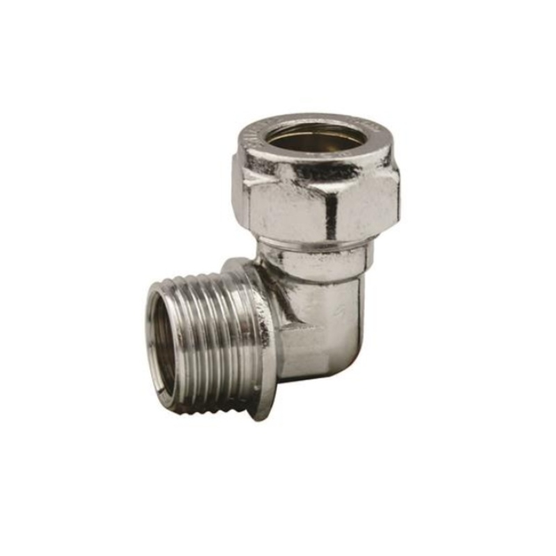 15mm x  BSP Chrome Compression Male Elbow (Chrome)  CCEAM-15D