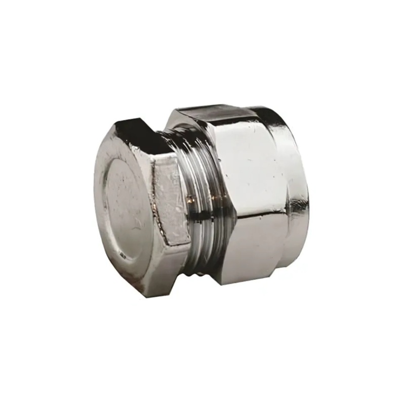 28mm Chrome Compression End Cap (Chrome)  CCEC-28