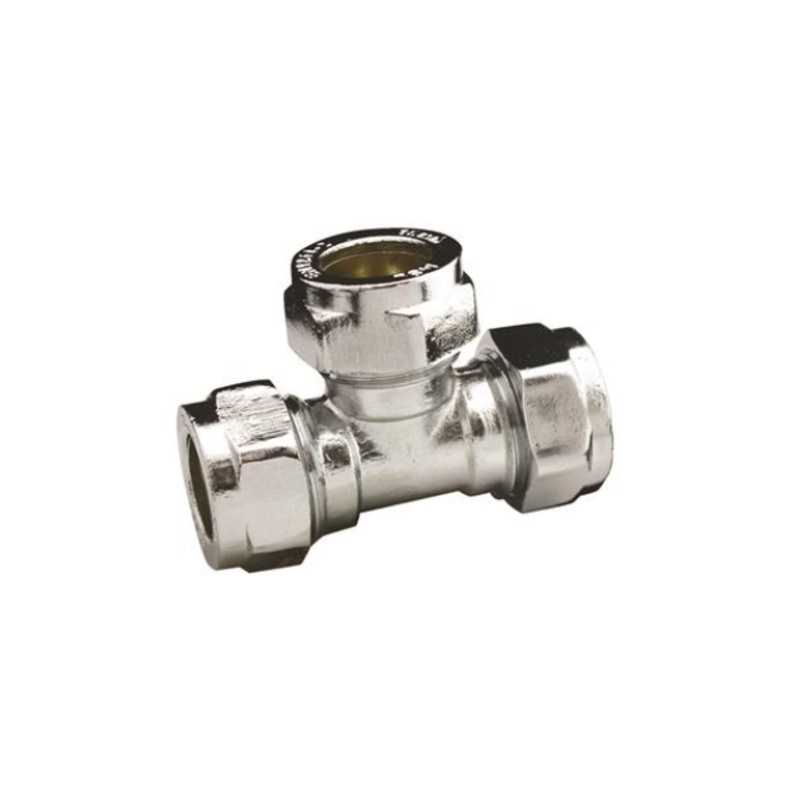 42mm Chrome Compression Equal Tee (Chrome)  CCET-42