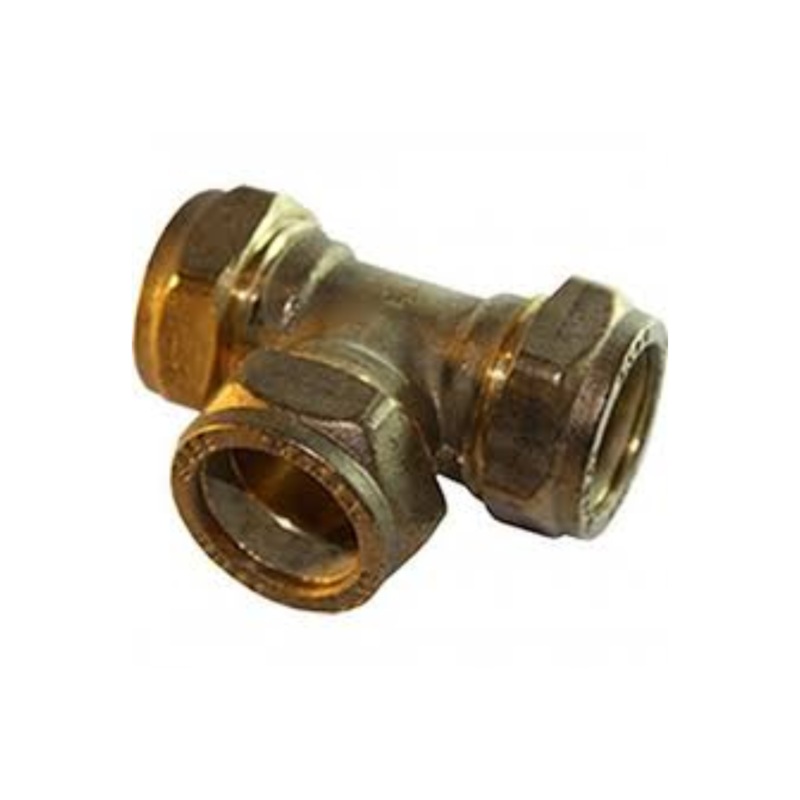 54mm Compression 54mm Equal Tee (Brass) – COET-54
