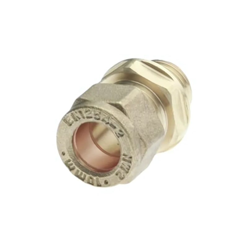 10mm x 3/8 Compression Straight Male Connector (Brass) – COSAM-10C