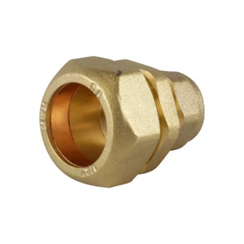 20mm x 15mm Genbra MDPE to Copper Compression Coupler (Brass)  BFMC-2015