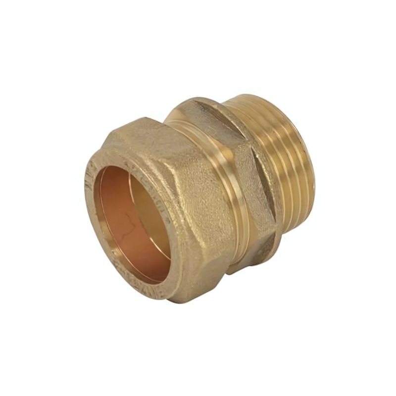 28mm x 1 Compression Straight Male Connector (Brass) – COSAM-28F