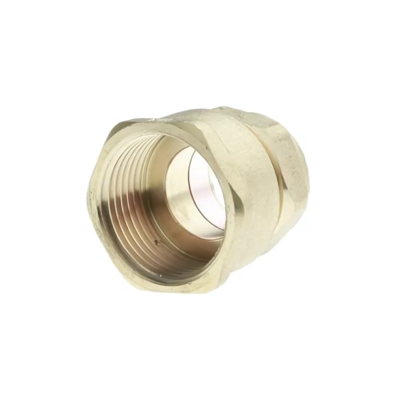 35mm x 1 1/4 Compression Straight Female Connector (Brass) – COSAF-35G
